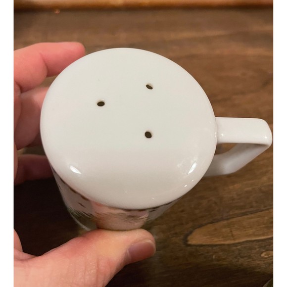 Vintage Holiday Christmas Tree Design Ceramic Salt & Pepper Shakers - Picture 5 of 8